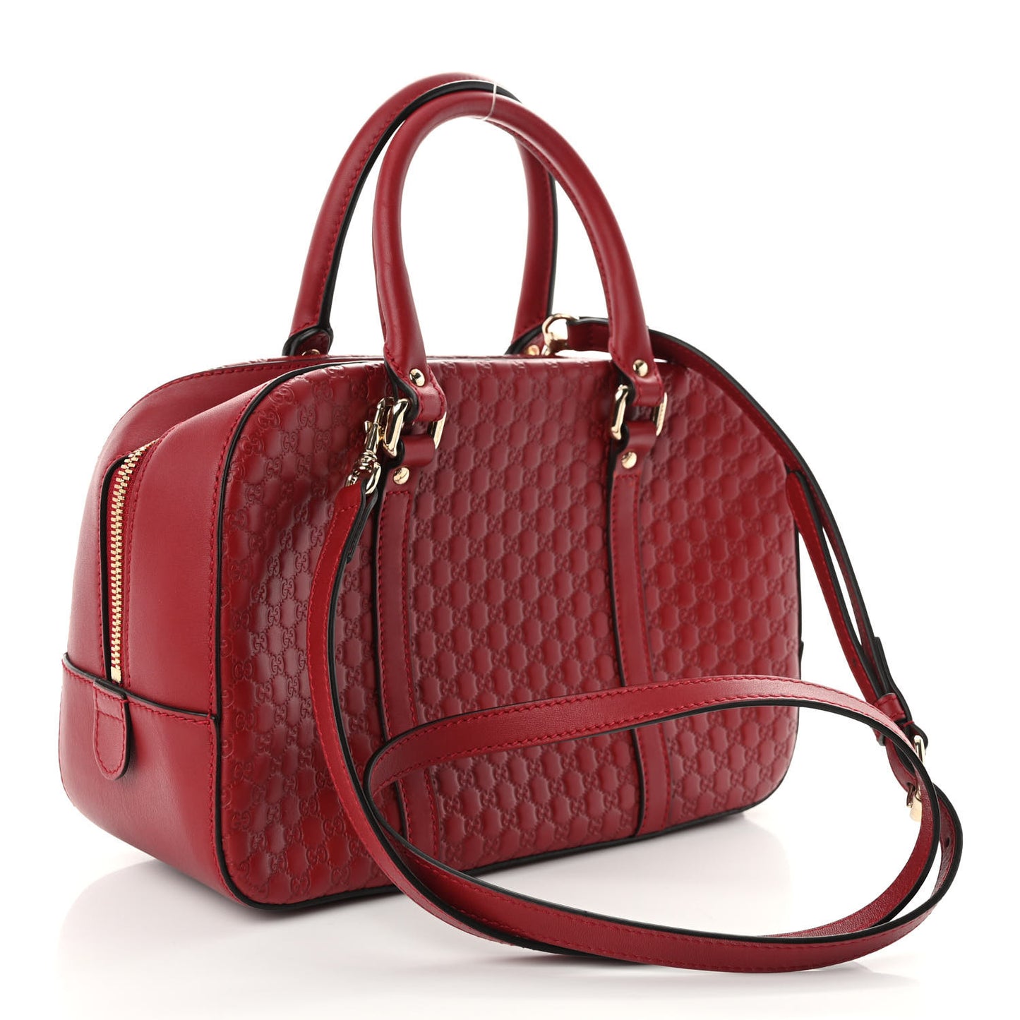 Soft Microguccissima Medium Crossbody Bag Rosso