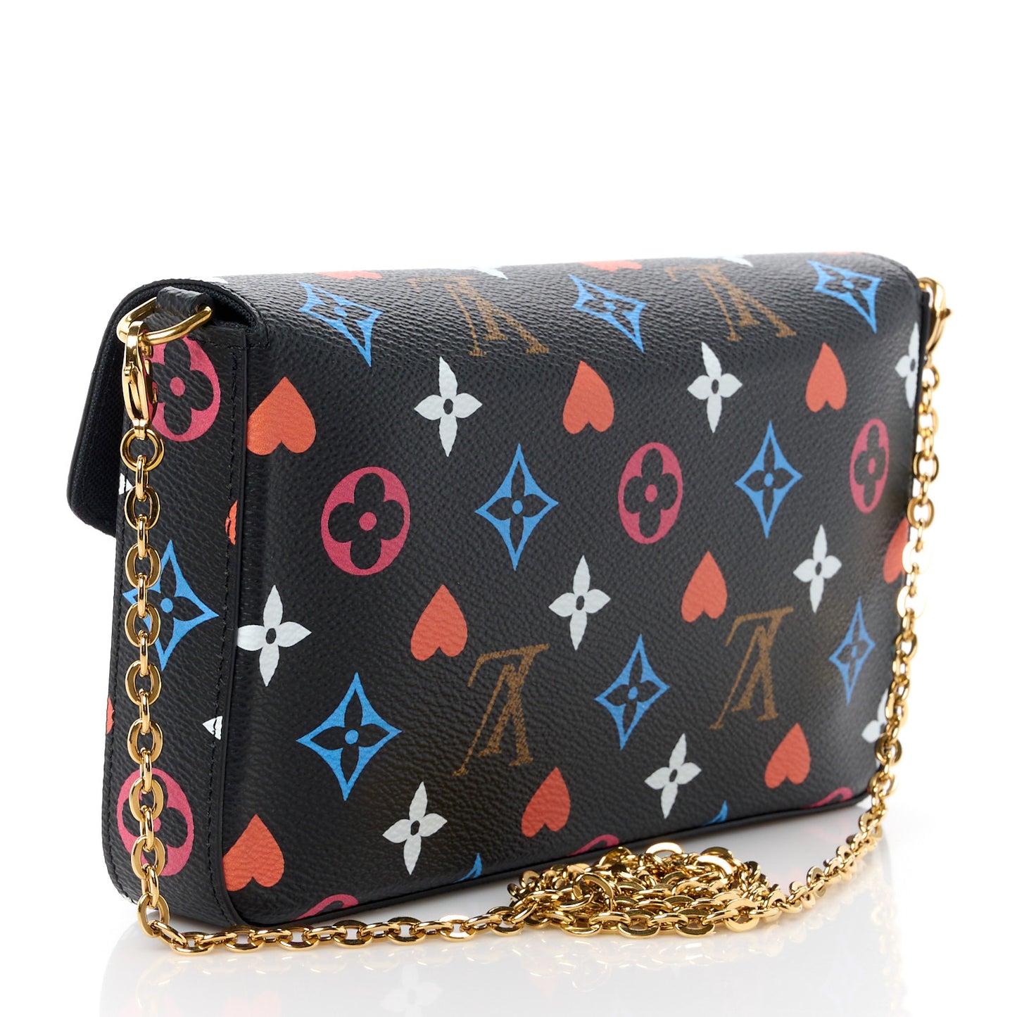 Game On Felicie Chain Wallet Black