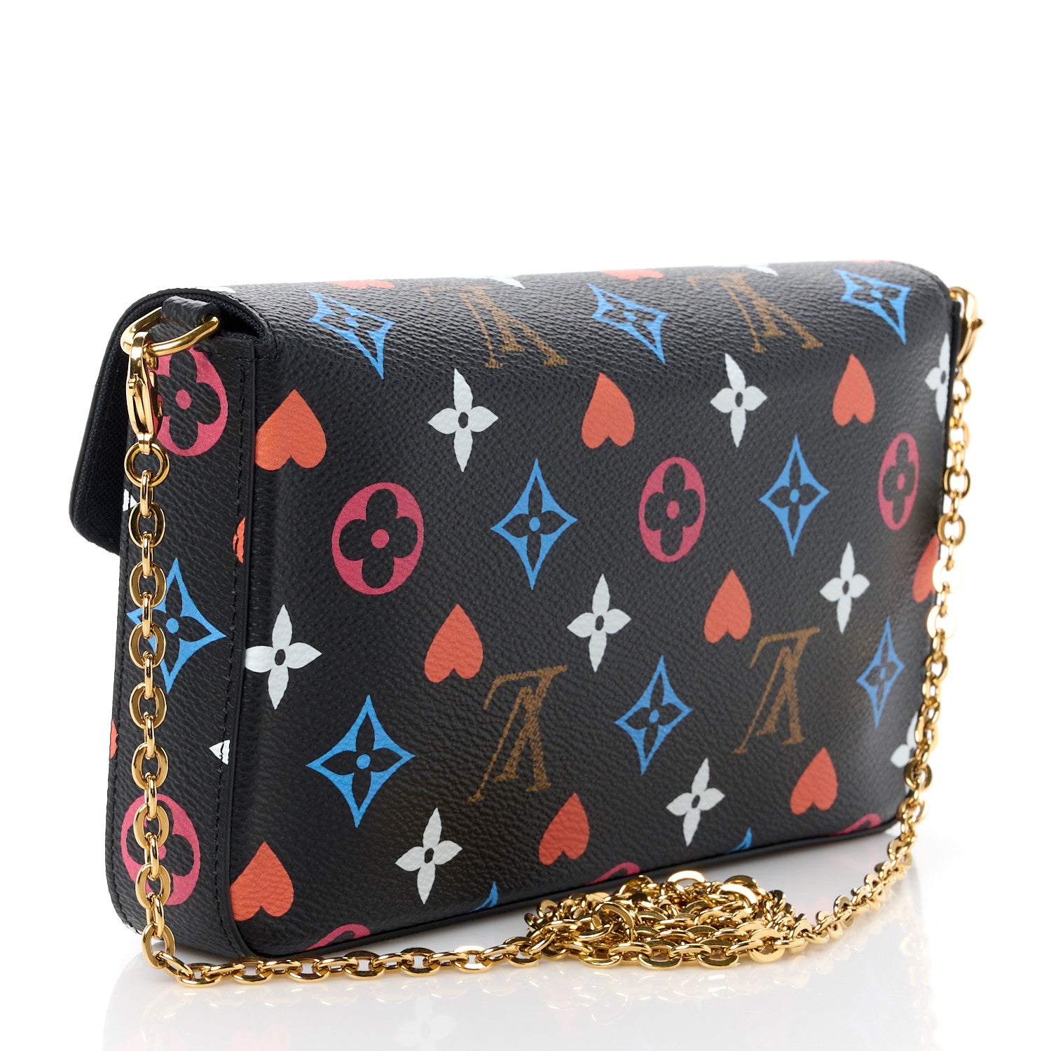 Louis Vuitton Game On Felicie Chain Wallet Black 4 of 15
