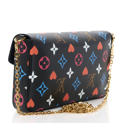 Louis Vuitton Game On Felicie Chain Wallet Black 4 of 15