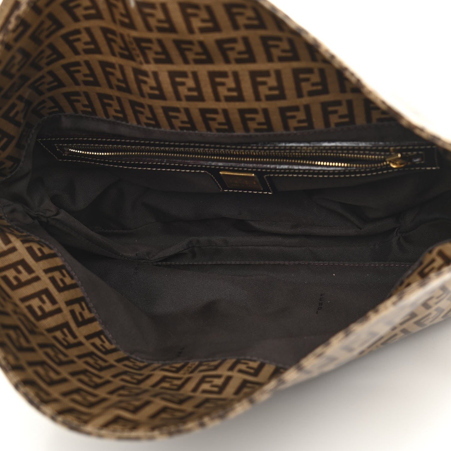Fendi Vinyl Zucchino Baguette Tobacco 4 of 10