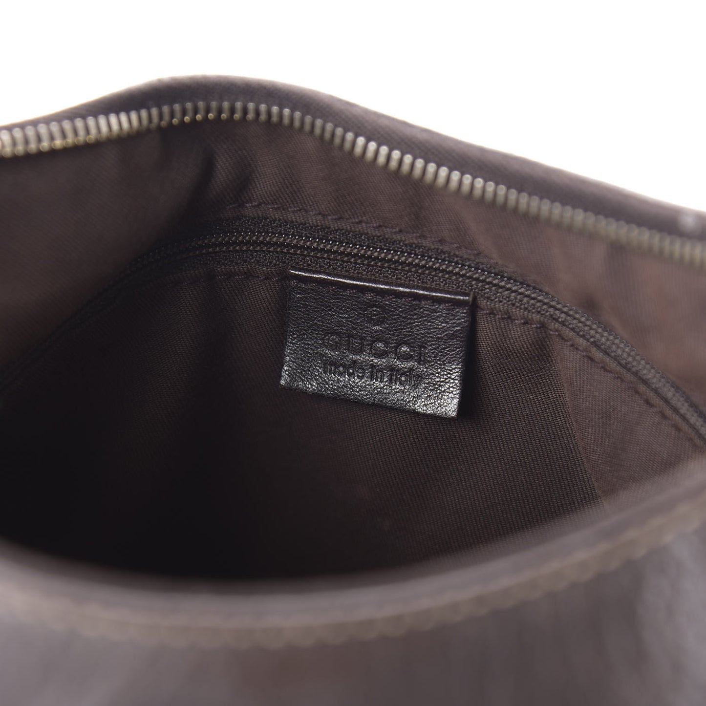 Monogram Medium D Gold Ring Hobo Dark Brown