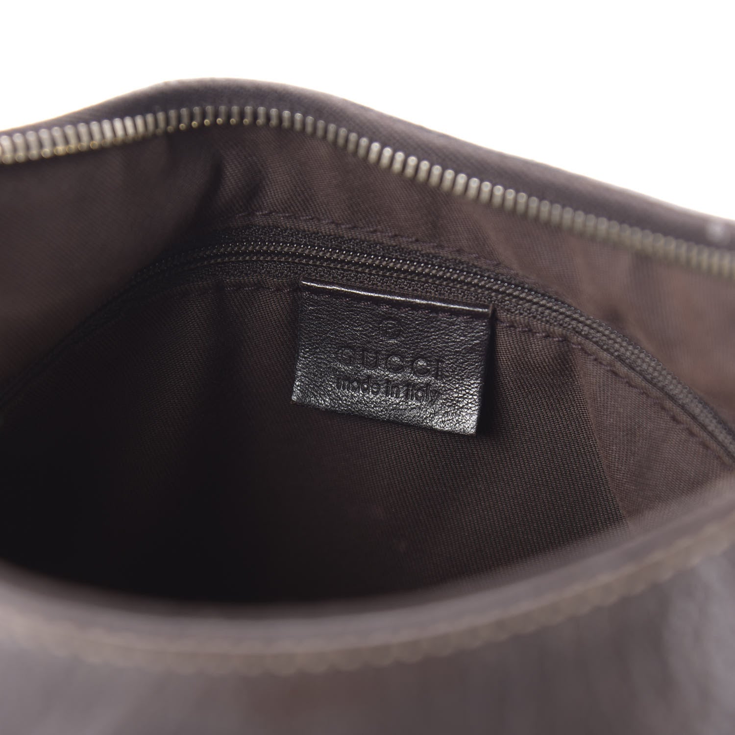 Gucci Monogram Medium D Gold Ring Hobo Dark Brown 8 of 11