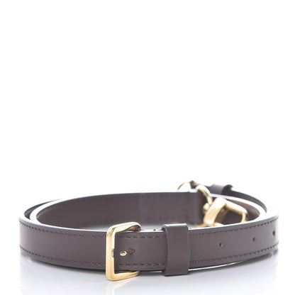 Louis Vuitton Calfskin 16mm Adjustable Shoulder Strap Brown 2 of 3