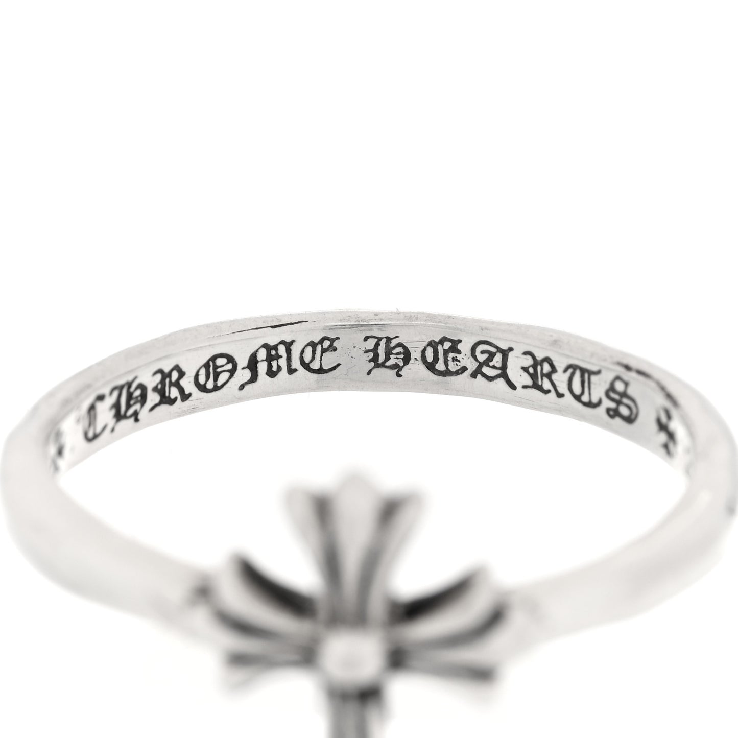 Sterling Silver Bubblegum Cross Ring 60 9
