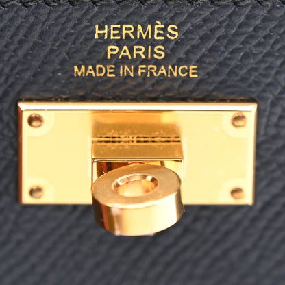 Hermes Epsom Kelly Pocket Compact Wallet Blue Indigo 6 of 7