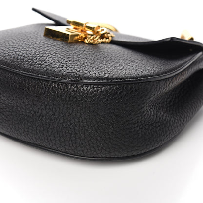 Chloe Grained Lambskin Mini Drew Shoulder Bag Black 8 of 10