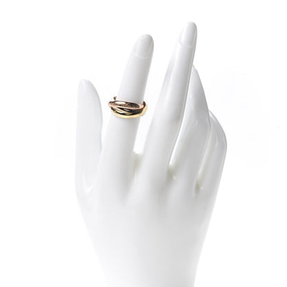 Cartier 18K Pink Yellow White Gold Classic Les Must De Trinity Ring 51 5.75 2 of 6