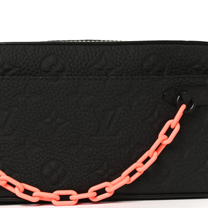 Louis Vuitton Taurillon Monogram Uniformes Solar Ray Soft Pochette Volga Belt Bag Black 8 of 12