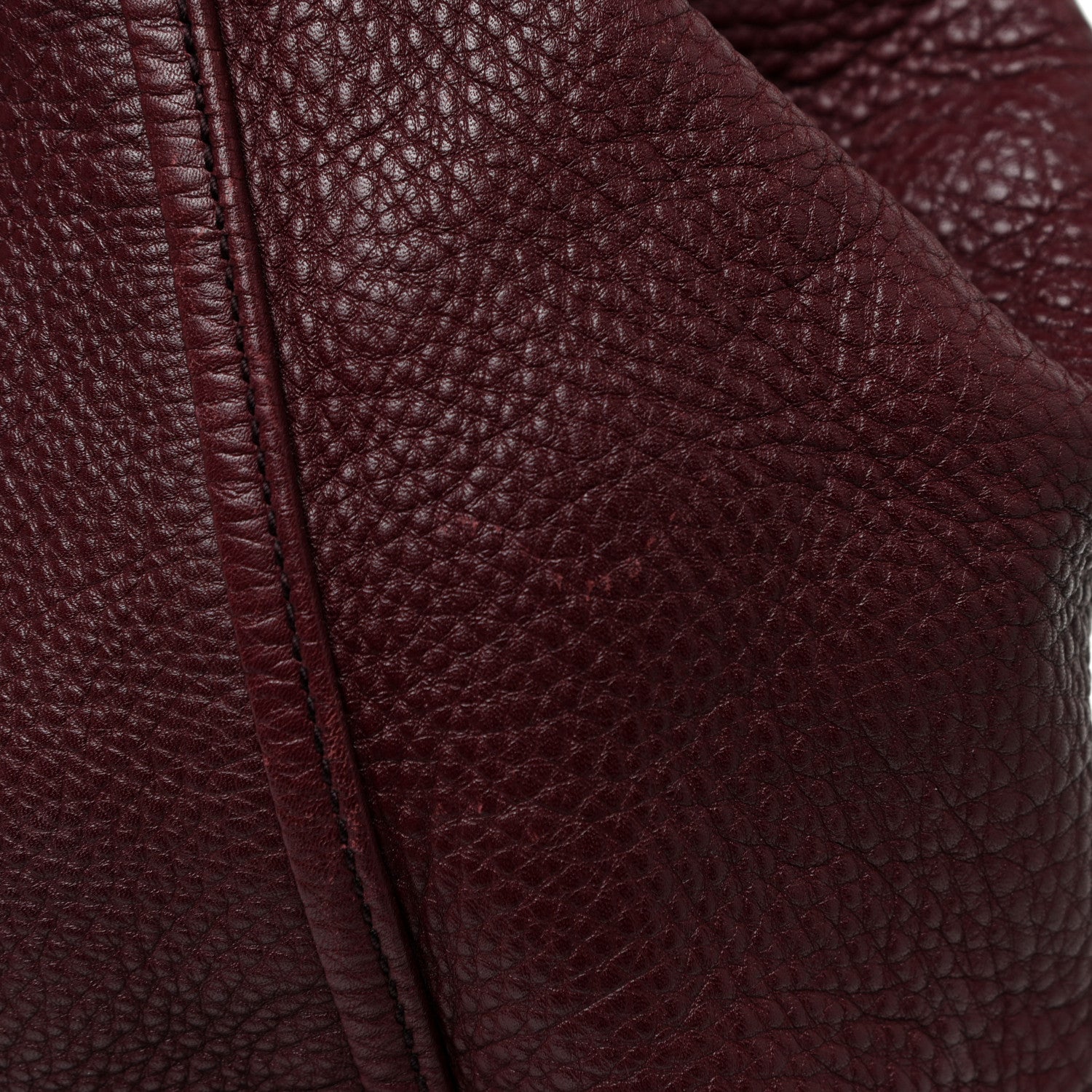 Gucci Pebbled Calfskin Medium Soho Shoulder Bag Bordeaux 16 of 24
