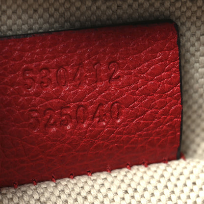 Gucci Grained Calfskin Logo Belt Bag Hibiscus Red 7 of 10