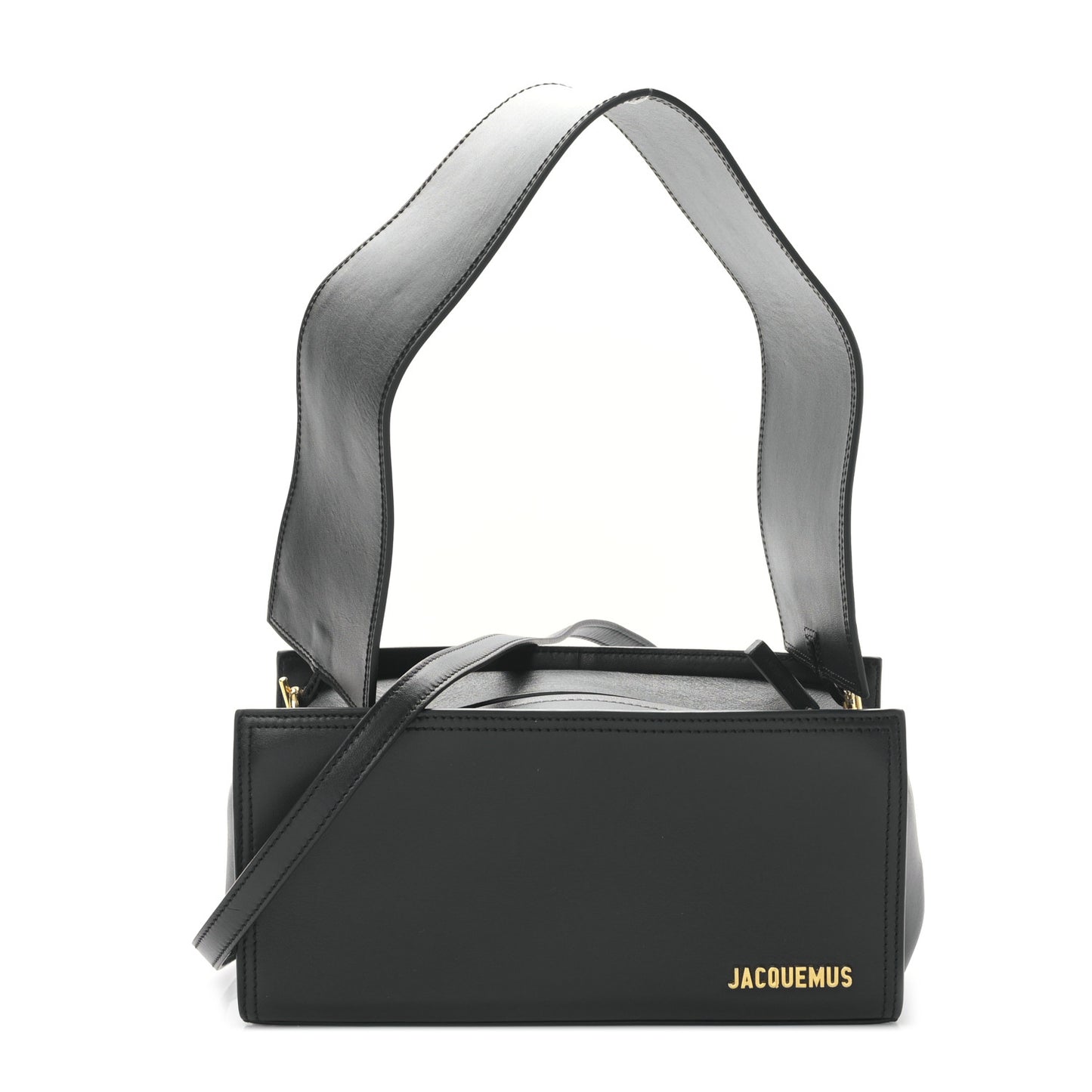 Smooth Calfskin Le Rectangle Shoulder Bag Black