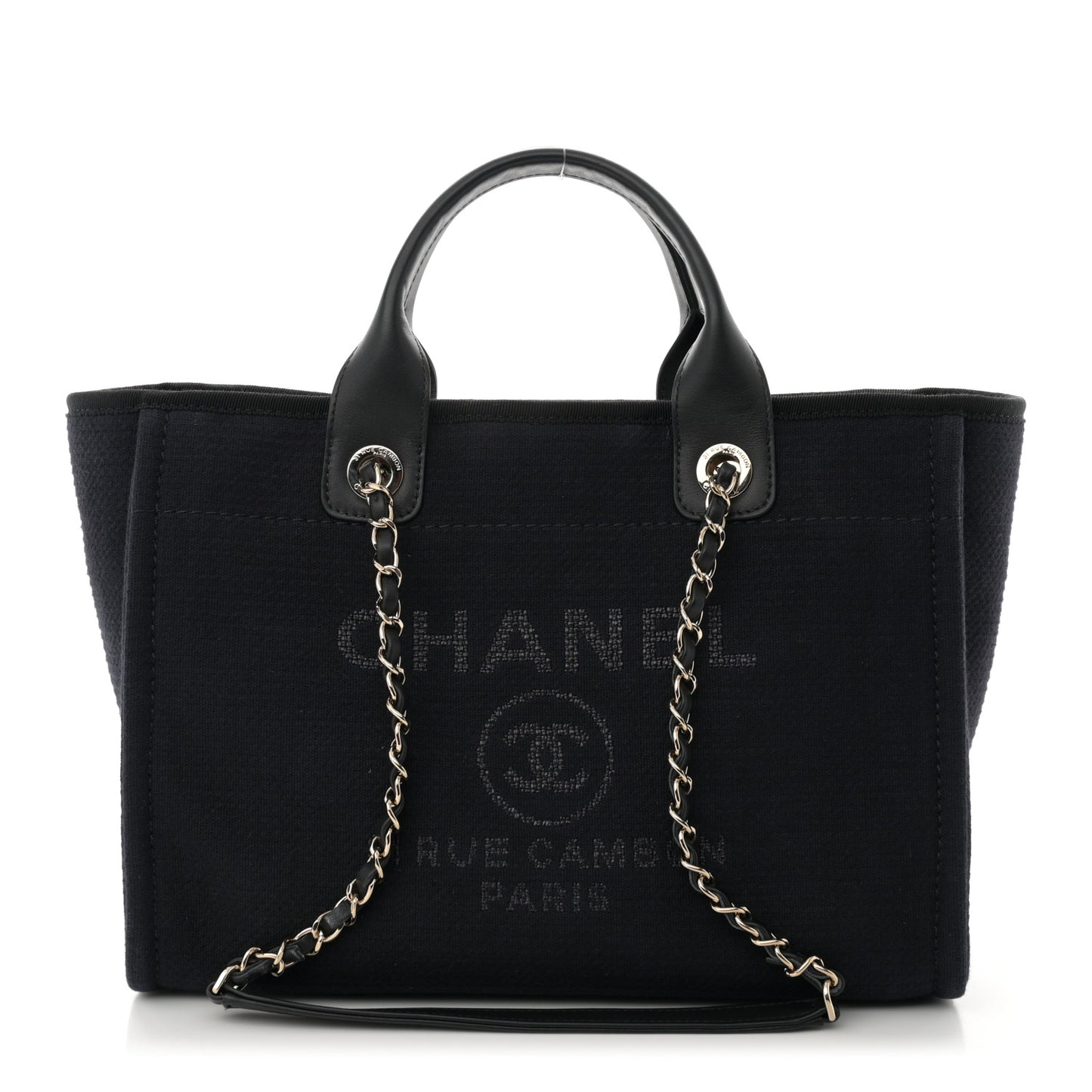 Mixed Fibers Small Deauville Tote Black