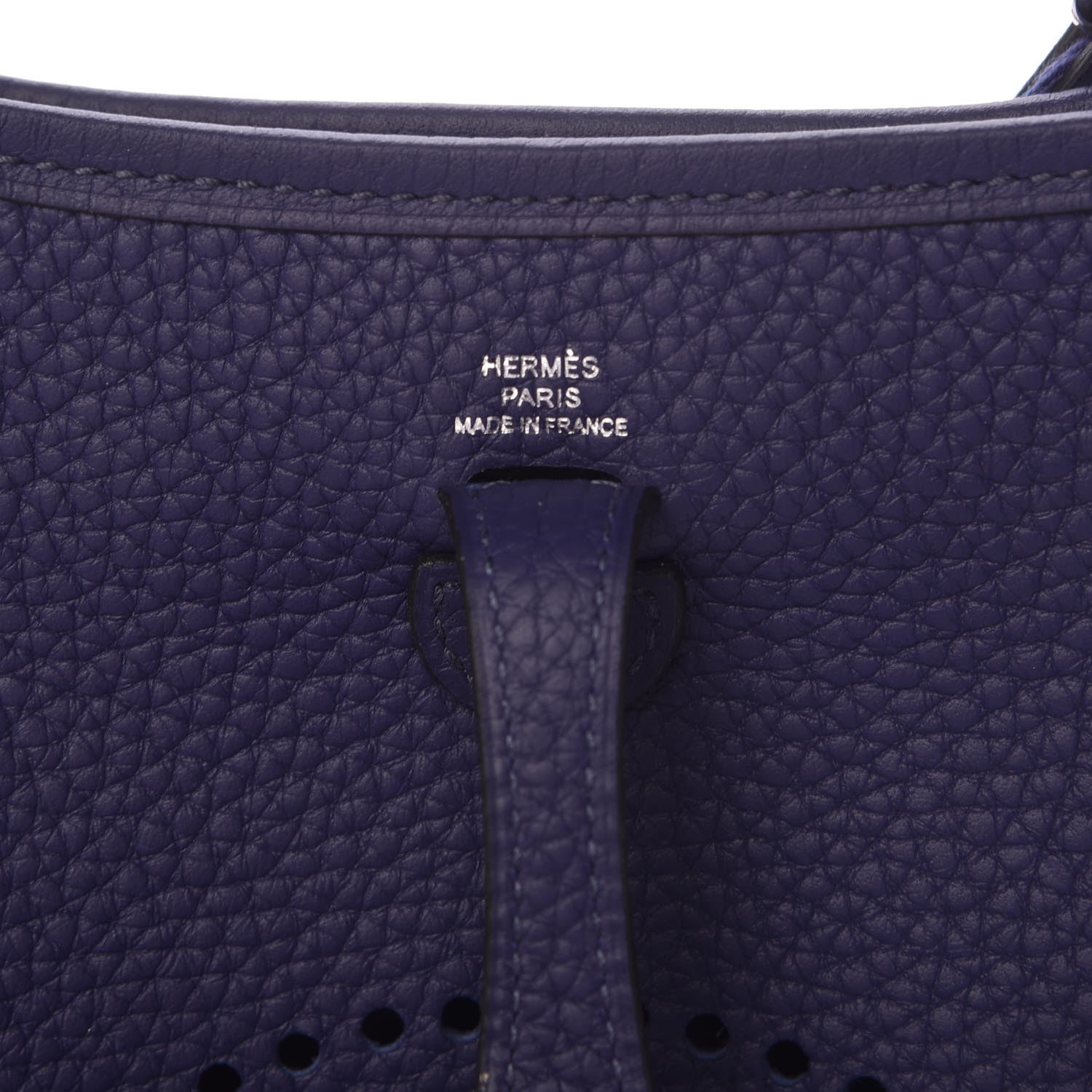 Hermes Taurillon Clemence Amazone Evelyne TPM Bleu Encre 6 of 9