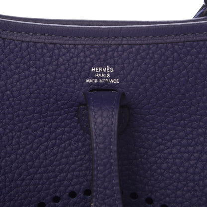 Hermes Taurillon Clemence Amazone Evelyne TPM Bleu Encre 6 of 9