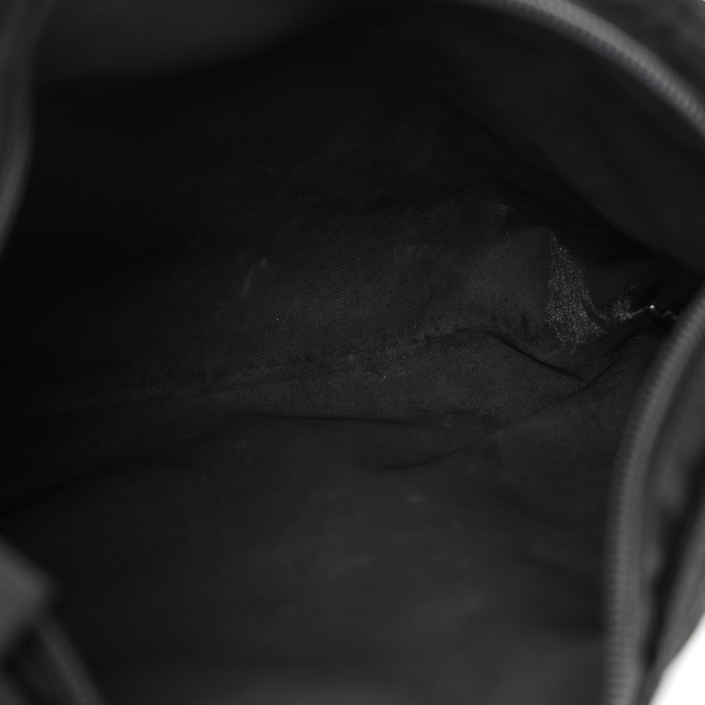 Tessuto Nylon Flat Messenger Bag Black