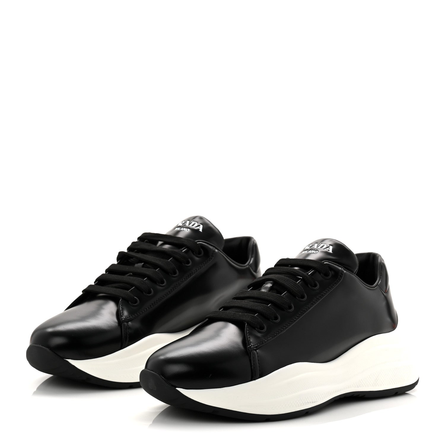 Prada Spazzolato America’s Cup Sneakers 39.5 Black 3 of 9