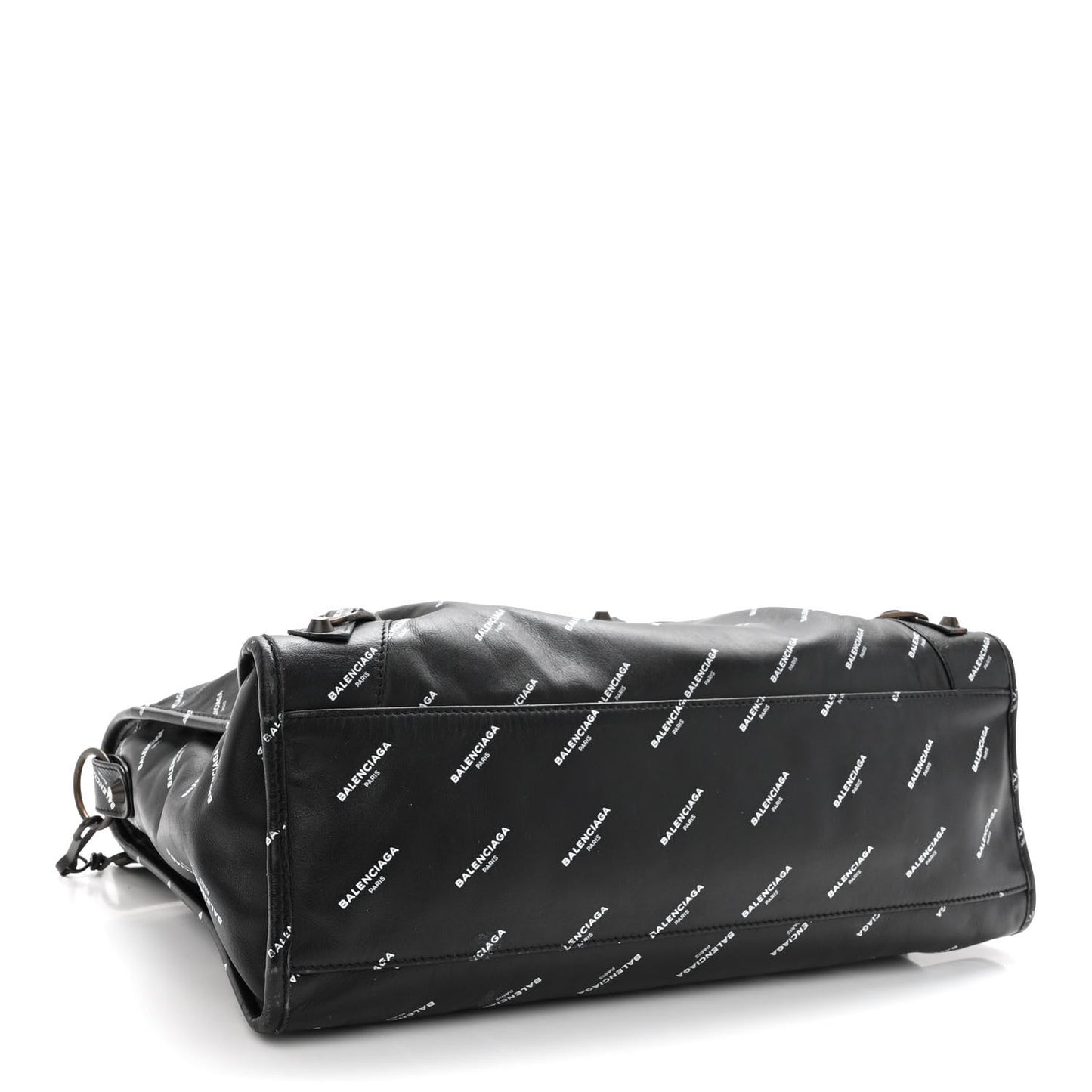 Veau Allover Logo Classic Hardware City Black White