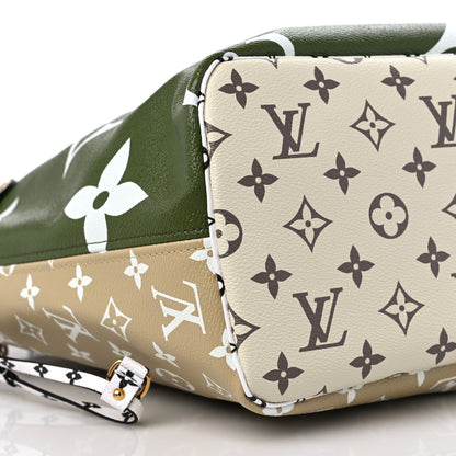 Louis Vuitton Monogram Giant Neverfull MM Kaki 10 of 11