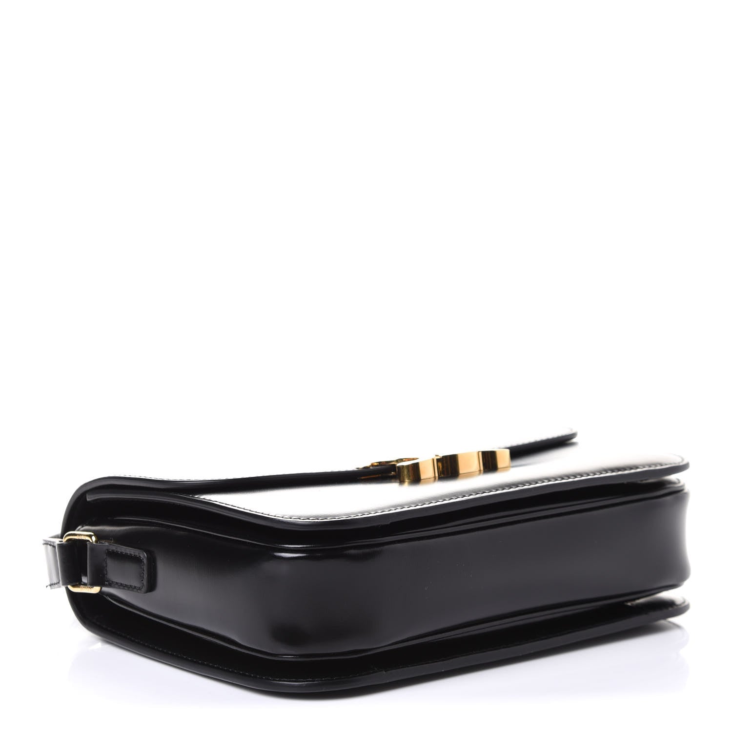 Celine Shiny Calfskin Medium Triomphe Black 4 of 12