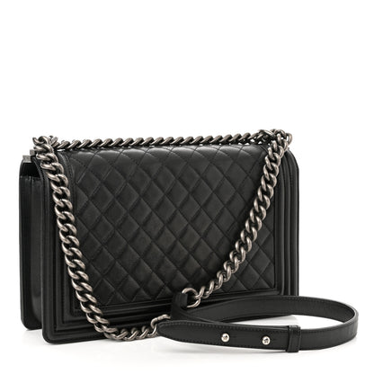 Chanel Lambskin Quilted New Medium Boy Flap Black 3 of 10