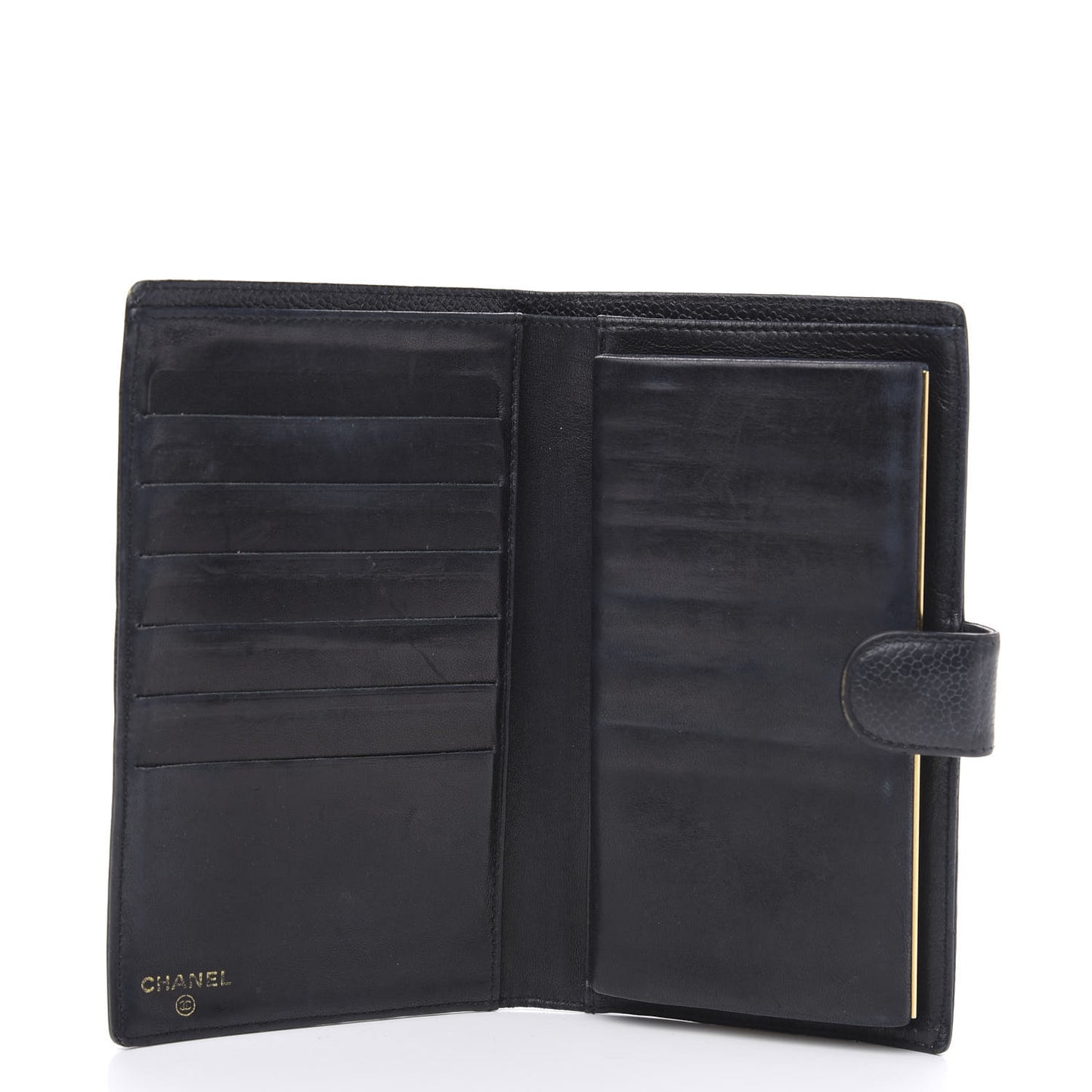 Caviar Timeless CC French Wallet Black