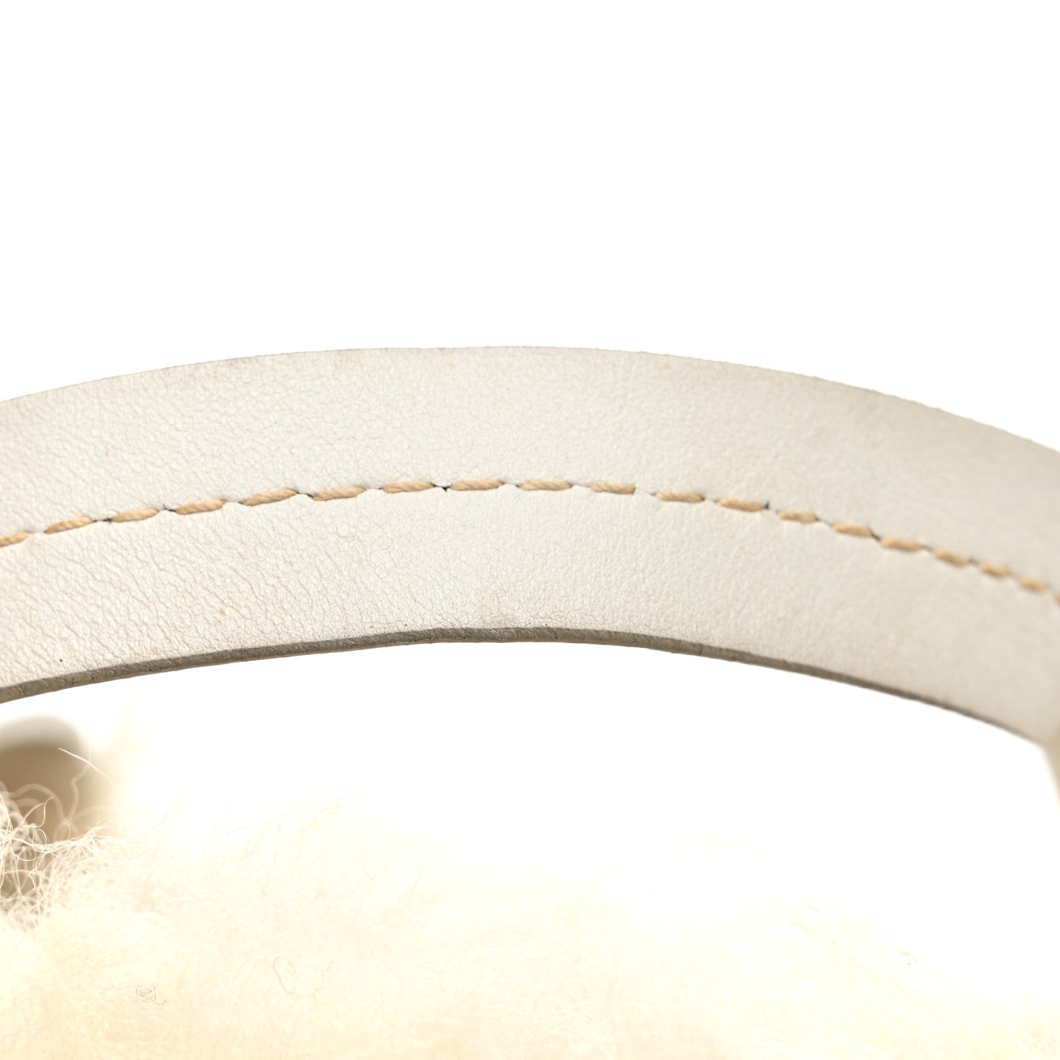 Miu Miu Montone Midolli Basket Bag White Miel 16 of 17