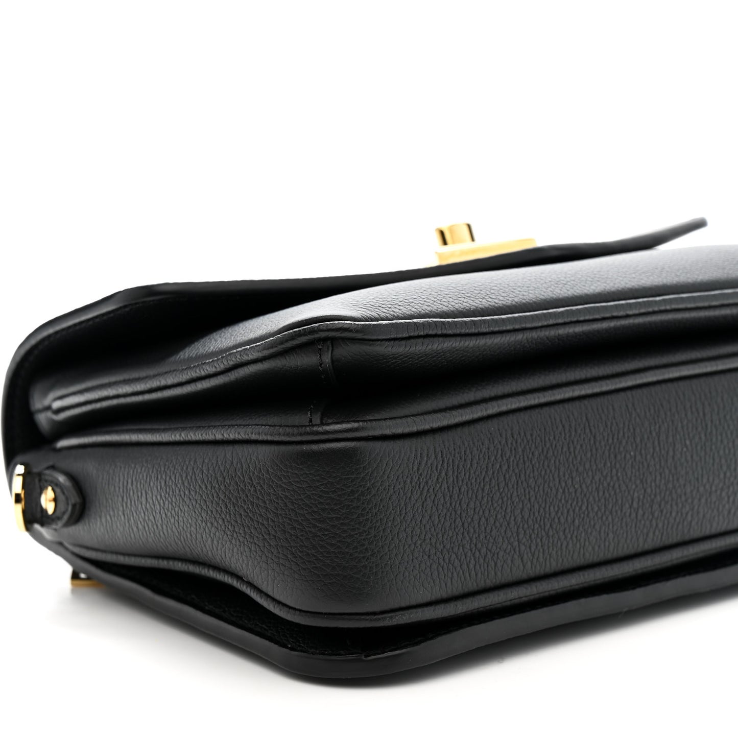 Grained Calfskin Lockme Oxford Black