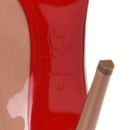 Christian Louboutin Patent Pigalle 100 Pumps 40 Nude 7 of 8