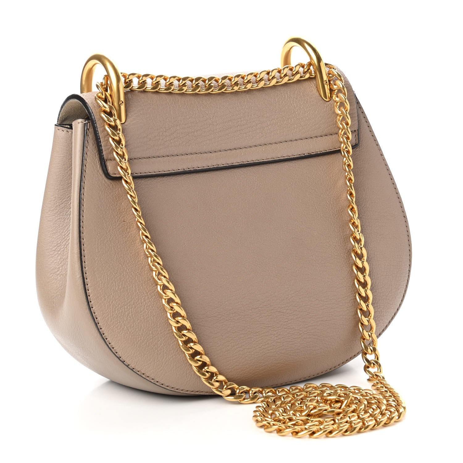 Chloe Grained Lambskin Drew Shoulder Bag Motty Grey 3 of 11