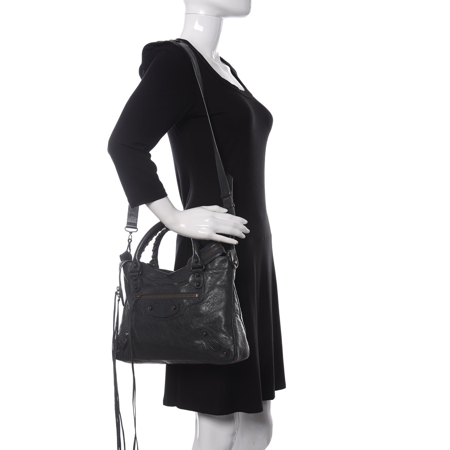 Balenciaga Agneau Classic Hardware Town Black 3 of 11