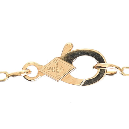 Van Cleef & Arpels 18K Yellow Gold Black Onyx Vintage Alhambra Pendant Necklace 4 of 8