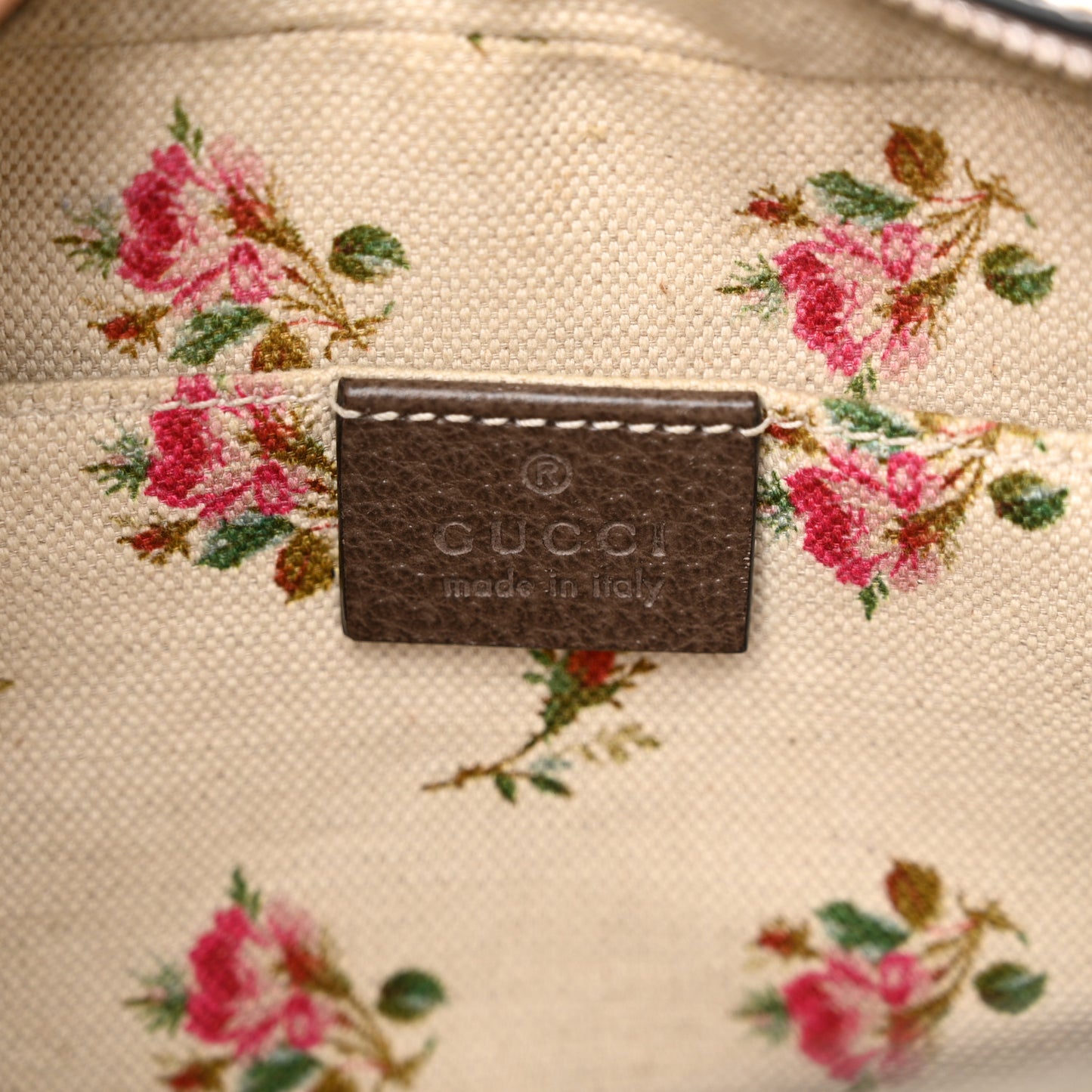GG Supreme Monogram Web Neo Vintage Shoulder Bag Beige New Acero Crop