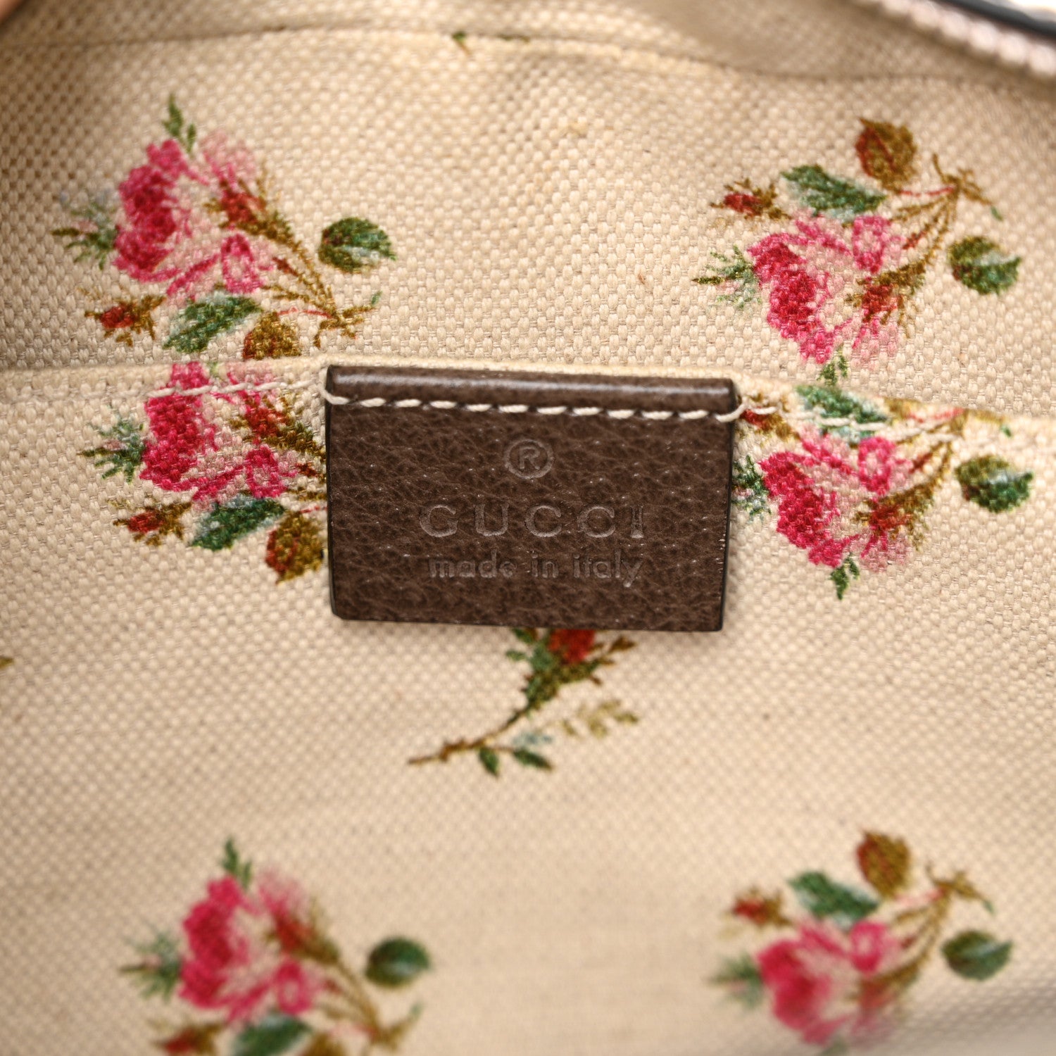 Gucci GG Supreme Monogram Web Neo Vintage Shoulder Bag Beige New Acero Crop 6 of 11