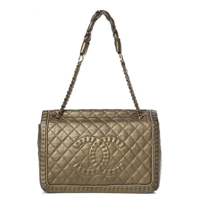 Chanel Metallic Calfskin Quilted Large Istanbul Flap Gold 1 of 11