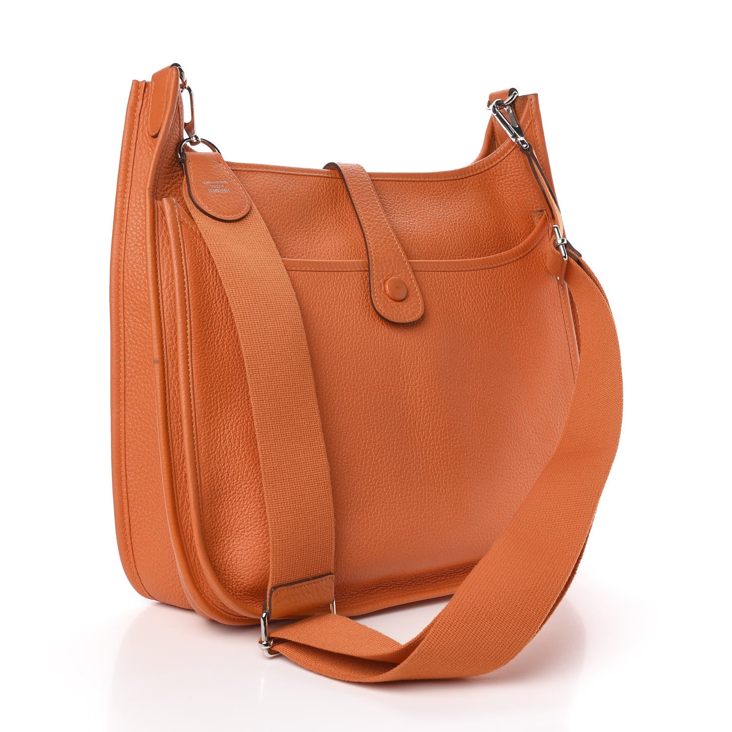 Hermes Taurillon Clemence Evelyne III PM Orange 3 of 11