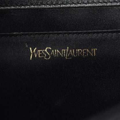 Saint Laurent Calfskin Monogram Large Belle De Jour Clutch Black 6 of 21