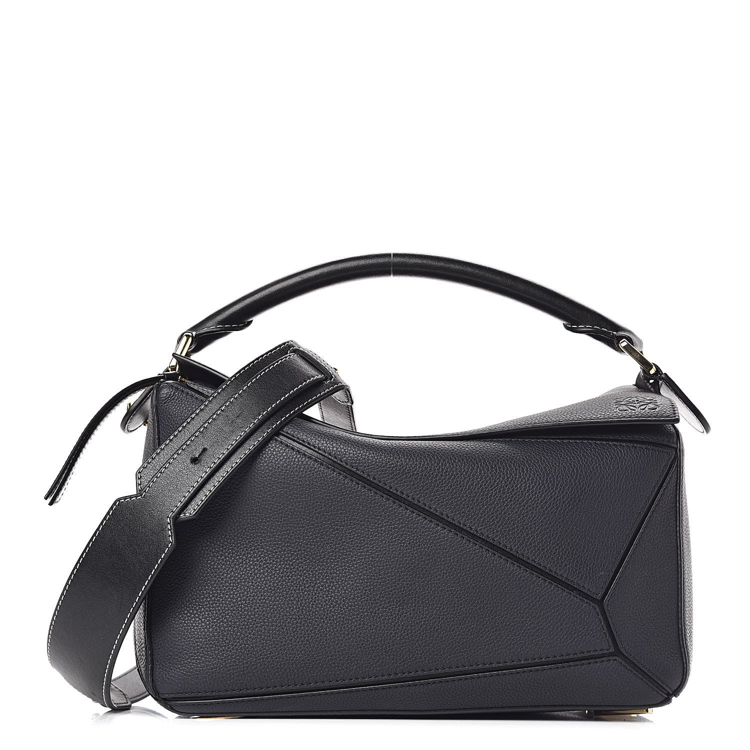 Loewe Calfskin Puzzle Bag Midnight 1 of 13
