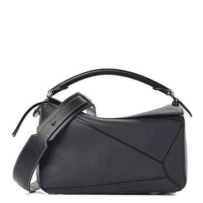 Loewe Calfskin Puzzle Bag Midnight 1 of 13