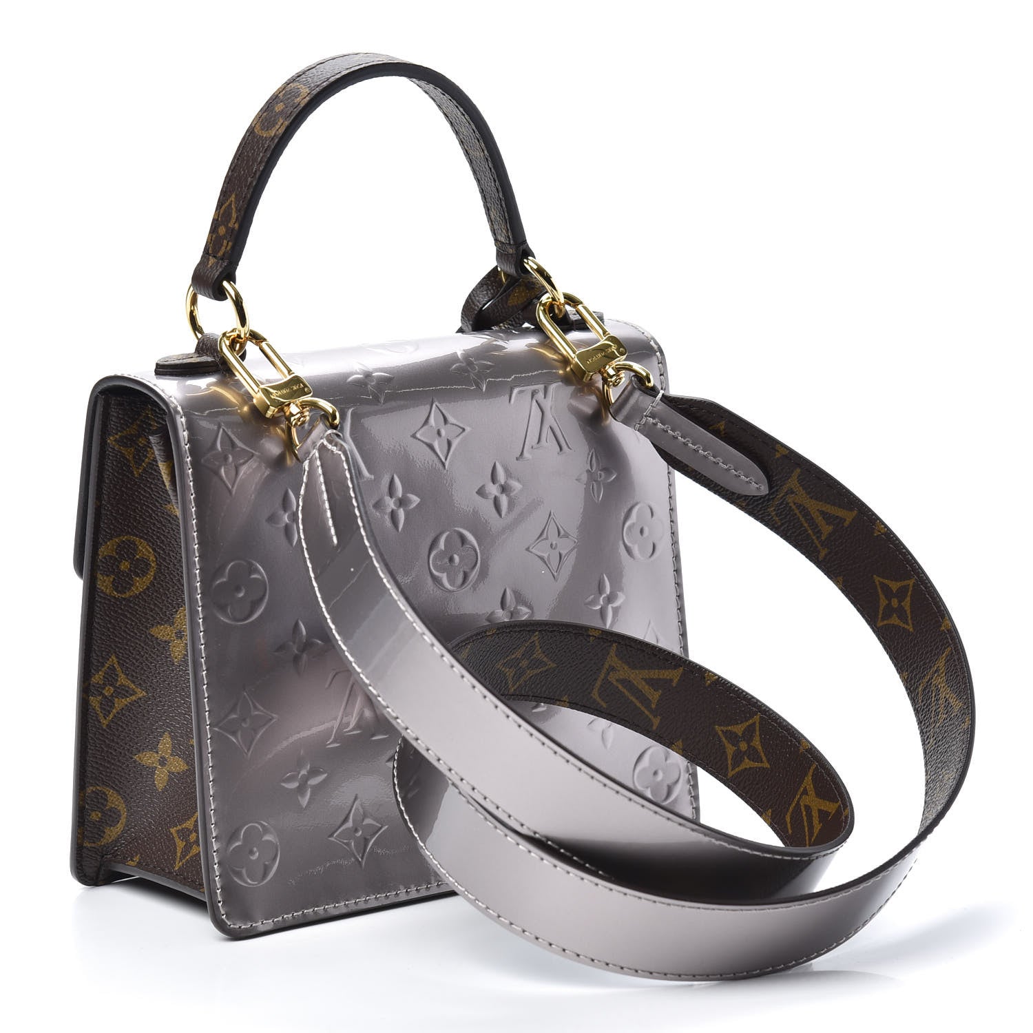 Louis Vuitton Vernis Epi Monogram Spring Street Bitume Metallise 3 of 9