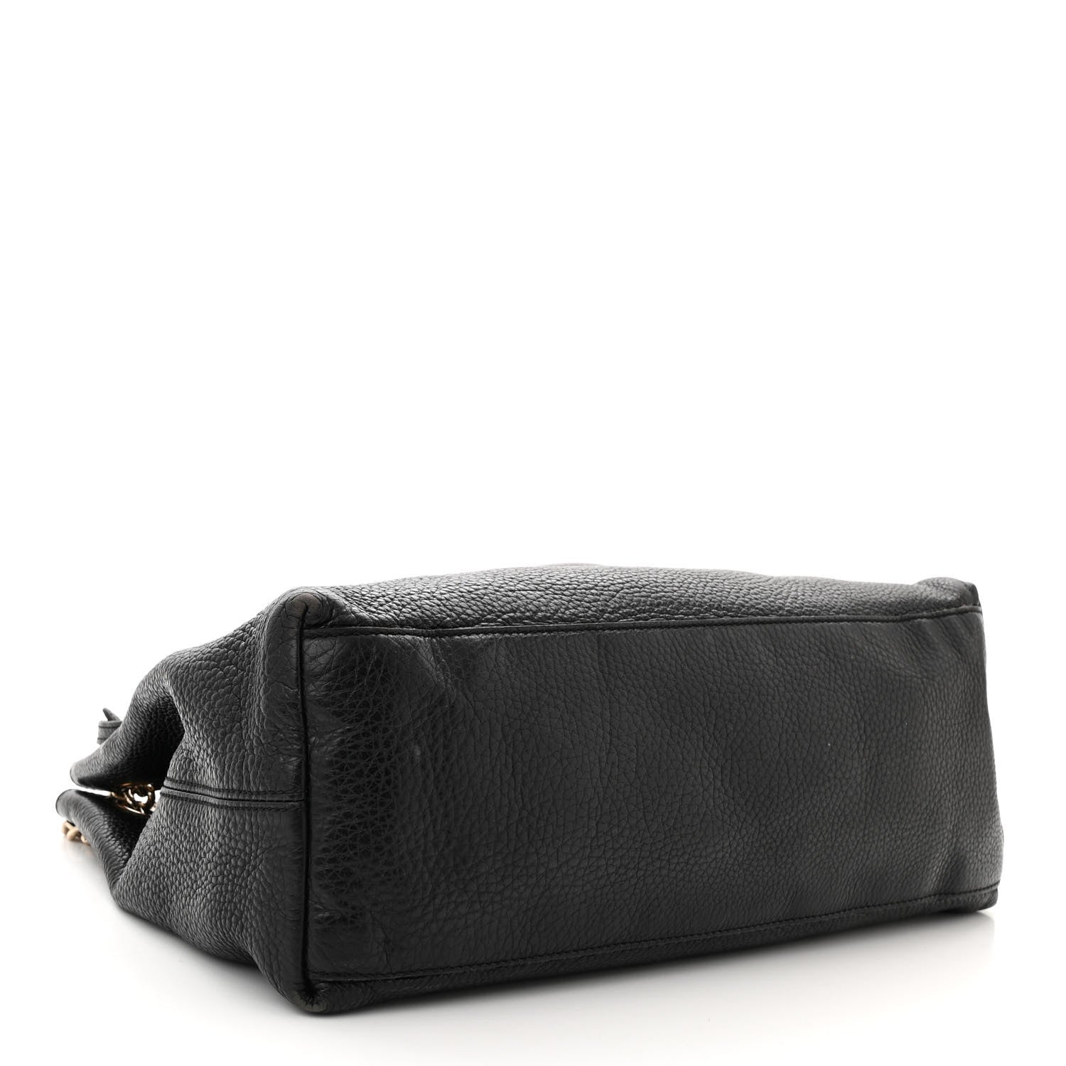 Gucci Pebbled Calfskin Medium Soho Chain Shoulder Bag Black 4 of 16