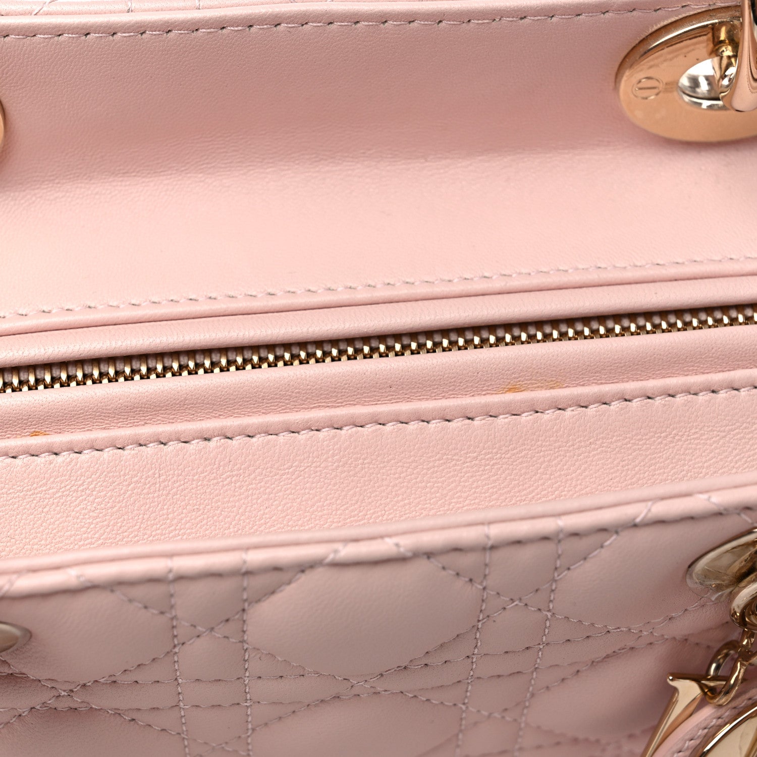 Christian Dior Lambskin Cannage Large Lady Dior Light Pink 12 of 12
