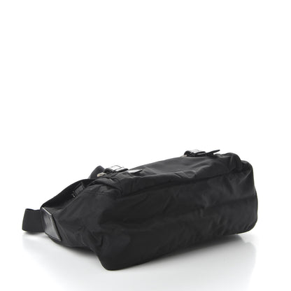 Prada Nylon Vela Messenger Bag Black 4 of 9