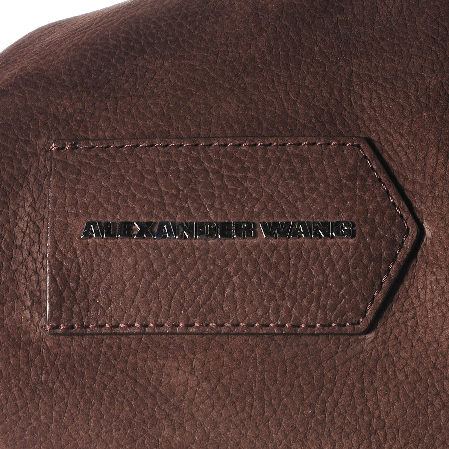 Alexander Wang Tumbled Nubuck Large Emile Espresso 7 of 8