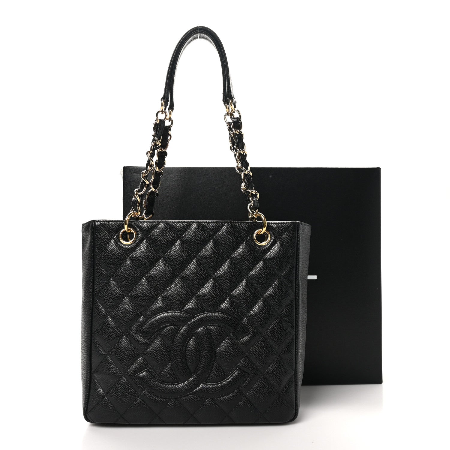 Chanel Caviar Quilted Petit Shopping Tote PST Black 11 of 11