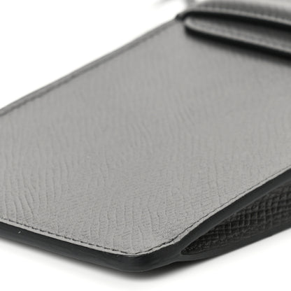 Celine Grained Calfskin Phone Pouch With Flap Grey 9 of 9