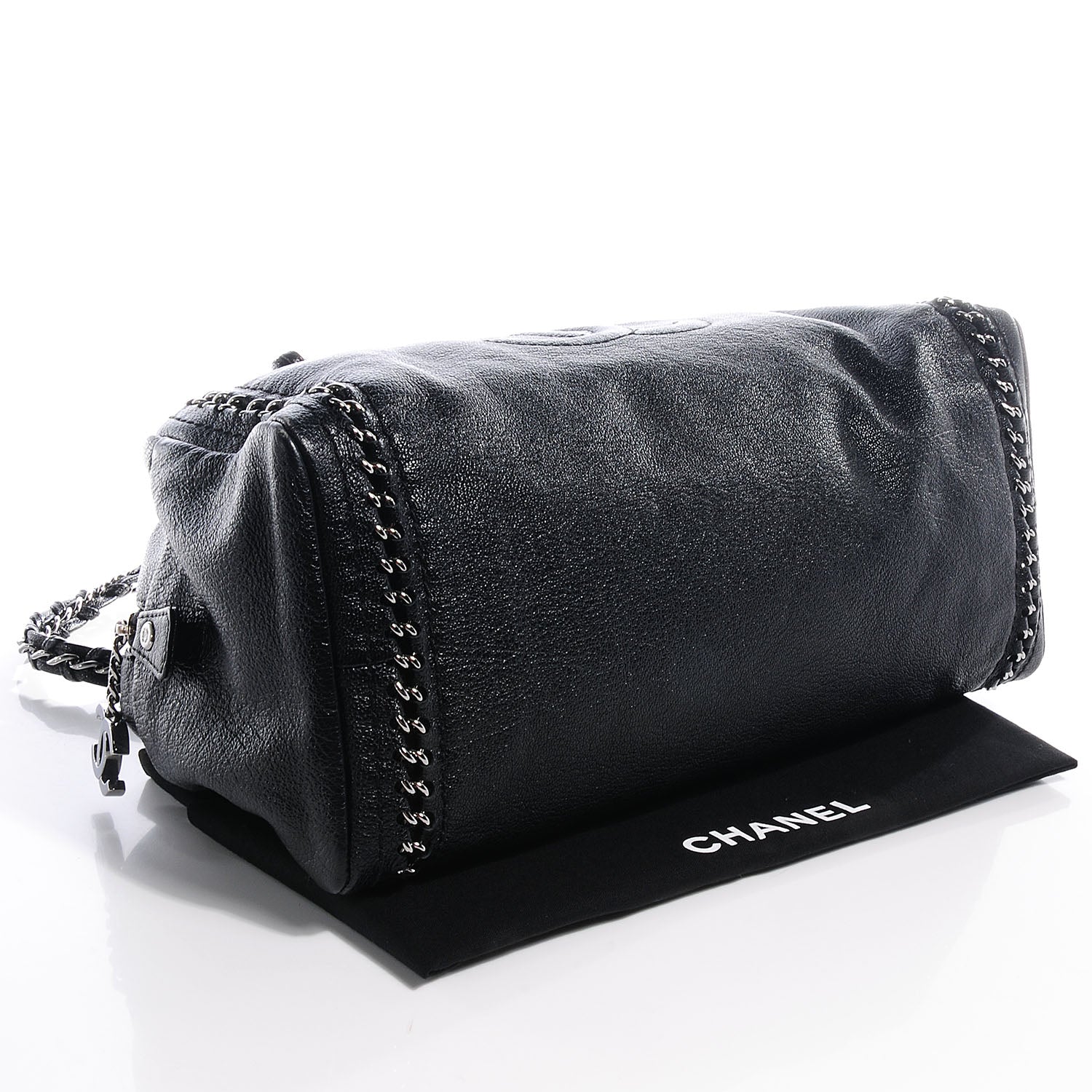 Chanel Luxe Ligne Medium Bowler Tote Black 4 of 7