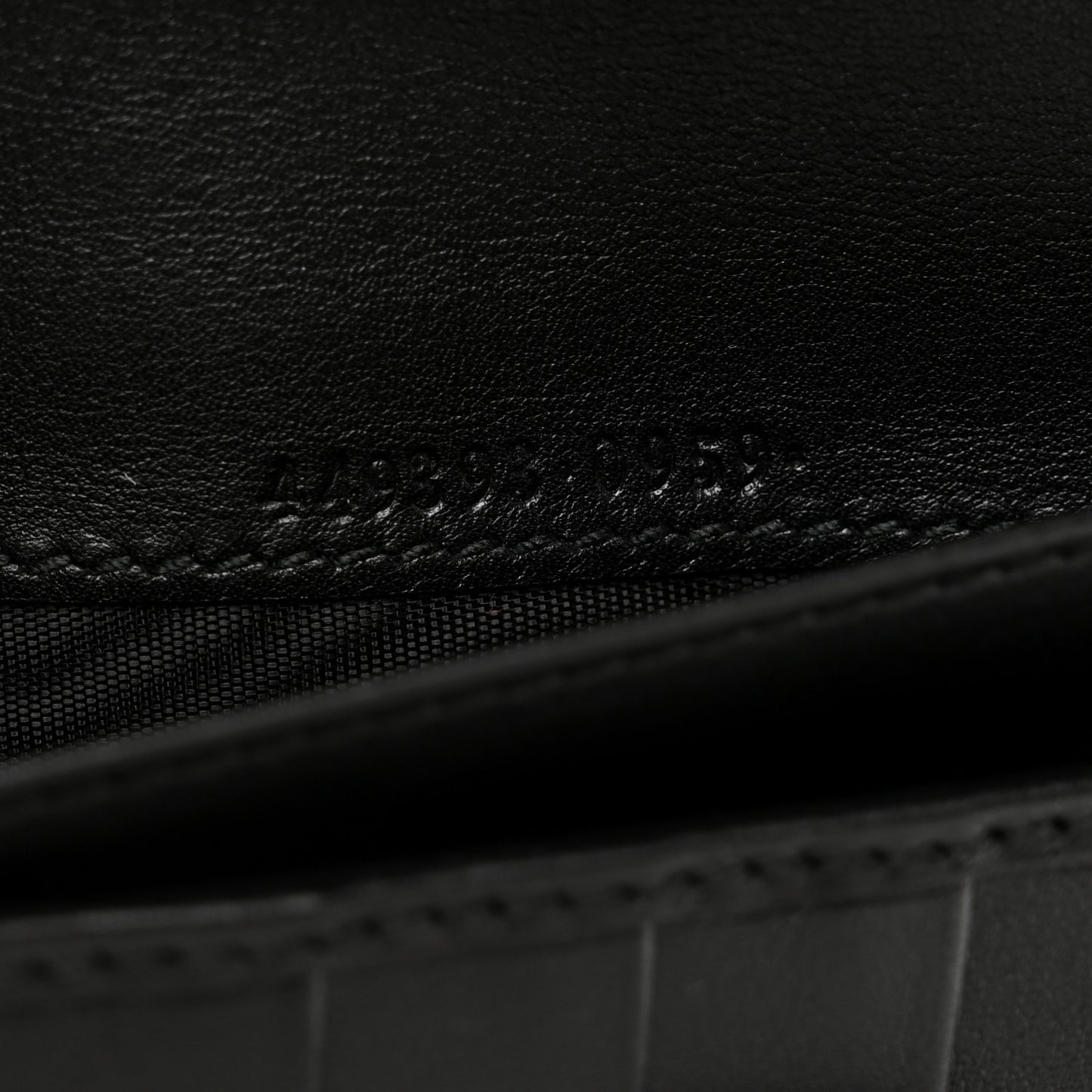 Microguccissima Continental Flap Wallet Black