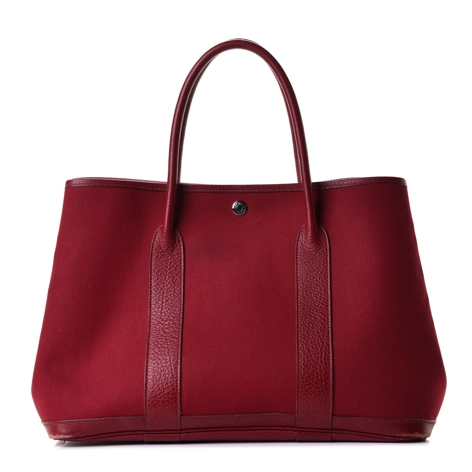 Hermes Toile Fjord Garden Party Tote 39 Rouge Imperial 1 of 8