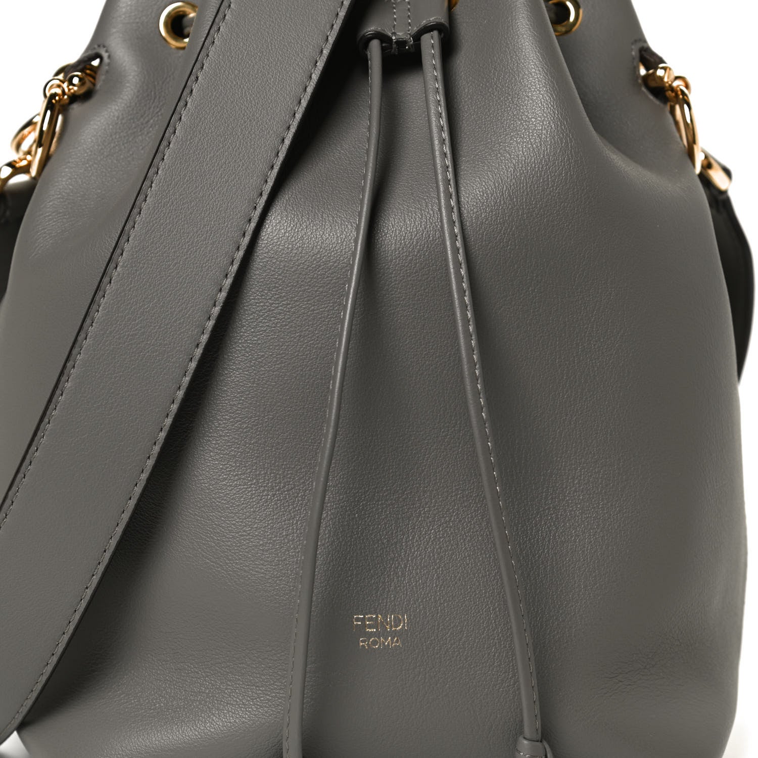 Fendi Vitello Grace Matte F is Fendi Grande Mon Tresor Bucket Bag Argilla 10 of 13